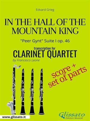 cover image of In the Hall of the Mountain King--Clarinet Quartet score & parts